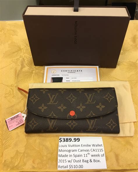 used louis vuitton wallet in olx cavite|Louis Vuitton Emilie Wallet (SLG) .